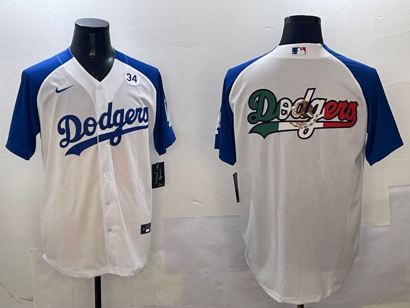 Men Los Angeles Dodgers Blank White blue Game 2025 Nike MLB Jersey style 12->los angeles dodgers->MLB Jersey